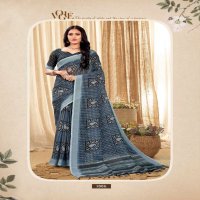 VINAMRA LINEN SILK VOL 1 BLACK & WHITE FANCY SAREES COLLECTION