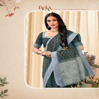 VINAMRA LINEN SILK VOL 1 BLACK & WHITE FANCY SAREES COLLECTION