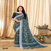 VINAMRA LINEN SILK VOL 1 BLACK & WHITE FANCY SAREES COLLECTION