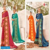 Manthan Vanlata Wholesale Full Lace Saree Catalogs