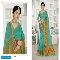 Sangam Jhankar Wholesale Organza Fabrics Indian Sarees