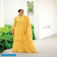 Varsha Nivanshi Wholesale Viscose Organza Embroidered Salwar Suits