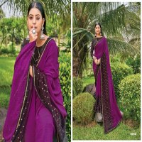 Saroj Kanishka Wholesale Gerogette Ethnic Saree Catalogs