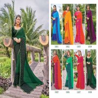 Saroj Kanishka Wholesale Gerogette Ethnic Saree Catalogs