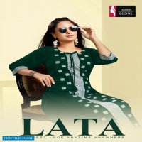 Fashion Begins Lata Wholesale Reyon Fabrics Frock Style Kurtis