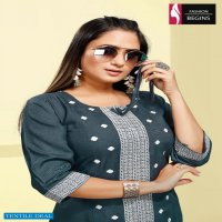 Fashion Begins Lata Wholesale Reyon Fabrics Frock Style Kurtis
