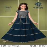 ANY KIDS 420-451 SERIES KIDS GOWN SARARA FROCKS EXCLUSIVE CHILDREN COLLECTION WHOLESALE