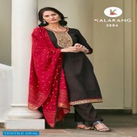 Kalarang Zilmil Wholesale Parampara Silk With Work Dress Material