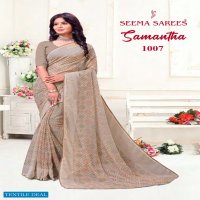 Seema Samantha Wholesale Simmer Chiffon Casual Indian Sarees