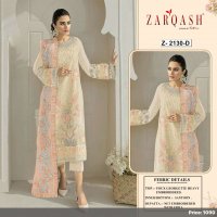 ZARQASH PRESENT MEHAK D NO 2130 GEORGETTE PAKISTANI DESIGNER SUITS