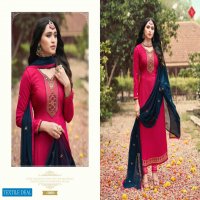 Tanishk Fashion Royal Silk Vol-13 wholesale French Crape Work Salwar Kameez