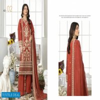 Adans Libas Marwa Embroidered Unstitched Lawn Pakistani Salwar Suits