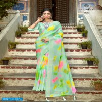 AMANTRAN BY KASHVI CREATION ORGANZA SILK DESIGNER FANCY SAREES