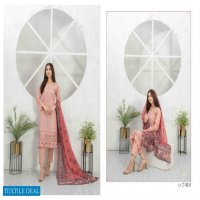 Tawakkal Saiqa Lawn Schiffli Embroidered Fancy Dupatta Pakistani Suits