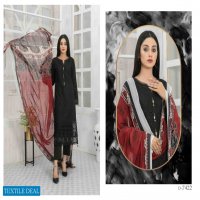 Tawakkal Saiqa Lawn Schiffli Embroidered Fancy Dupatta Pakistani Suits