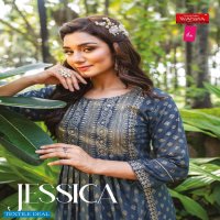 Wanna Jessica Wholesale Fancy Gown Kurti With Pants