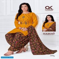 Al Karam Diamond Wholesale Self Work Dress Material