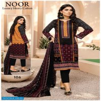 Noor Luxury Heavy Cotton By Saadia Asad Pakistani Printed Dress