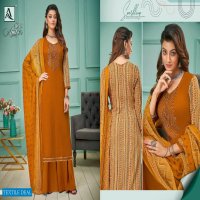 Alok Amber Wholesale Pure Viscose Reyon With Work Dress Material