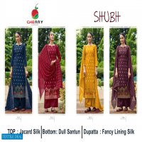 Cherry Shubh Wholesale Pure Silk Jacquard Dress Material
