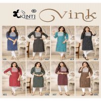 VINK BY KINTI SIMPLE COTTON KURTI WHOLESALE PRICE
