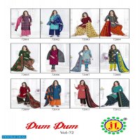 JT Dum Dum Vol-72 Wholesale Pure Cotton Printed Dress Material