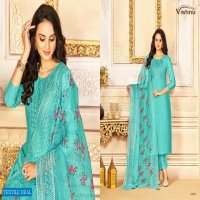 Vishnu Safeena Wholesale Gadwal Silk Dress Material