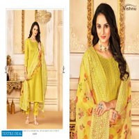 Vishnu Safeena Wholesale Gadwal Silk Dress Material