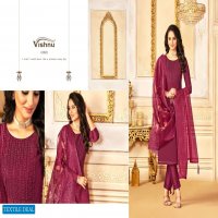 Vishnu Safeena Wholesale Gadwal Silk Dress Material