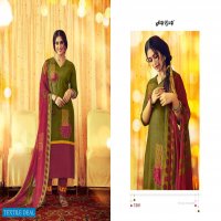 Jay Vijay Munira Wholesale Pure Bemberg Tusser Silk With Hand Work Salwar Suits