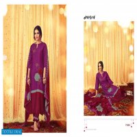 Jay Vijay Munira Wholesale Pure Bemberg Tusser Silk With Hand Work Salwar Suits