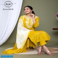 Well And Wow D.no 6234 And 5518 Wholesale Readymade Salwar Suit Combo