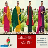 Cherry Astro Wholesale Parampara Silk Indian Dress Material