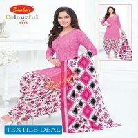 Baalar Colourful Vol-14 Wholesale Unstitched Cotton Printed Dress Material