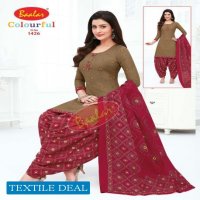 Baalar Colourful Vol-14 Wholesale Unstitched Cotton Printed Dress Material