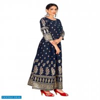 Nazneen Aaina 1023 Series Wholesale 14 Kg Reyon print Gown Catalogs