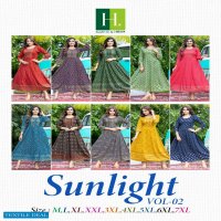 Hirwa Sunlight Vol-2 Wholesale Anarkali Indian Tops
