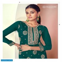 Gulkayra Dimple Wholesale Real Georgette Straight Salwar Suits Catalogs