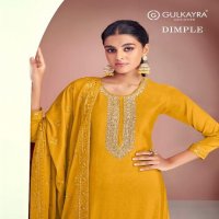 Gulkayra Dimple Wholesale Real Georgette Straight Salwar Suits Catalogs