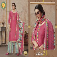 JT Alia Vol-21 Wholesale Pure Cotton Printed Dress Material