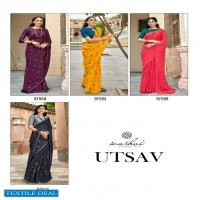 Kashvi Utsav Wholesale Georgette With Antique Copper Zari Sarees