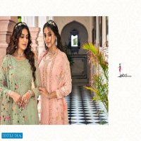 Eba Tiara Wholesale Foux Georgette And Chinon With Work Readymade Straight Salwar Suits