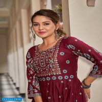 BANWERY FLORA RAYON FOIL PRINT BIG SIZE FLAIR GOWN WHOLESALER