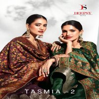 Deepsy Tasmia Vol-2 Wholesale Viscose Weave With Handwork Casual Salwar Suits