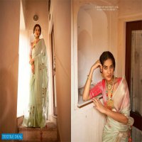 RABAB BY KIMORA ORGANZA SILK WEDDING FANCY SAREE