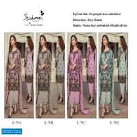 SERINE BY MEGHA EXPORTS S-79 GEORGETTE EMBROIDERY PAKISTANI SUITS