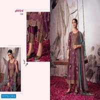 Jay Vijay Rangde Wholesale Pure Moga Silk Jacquard With Work Salwar Suits