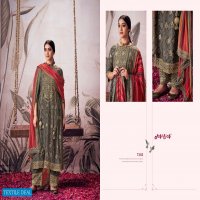 Jay Vijay Rangde Wholesale Pure Moga Silk Jacquard With Work Salwar Suits