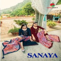 CHERRY SANAYA PARAMPARA SILK WITH WORK DRESS MATERIAL