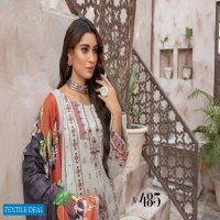 Johra Mahparah Wholesale Leather Patch Slub With Digital Printed Wool Shawl